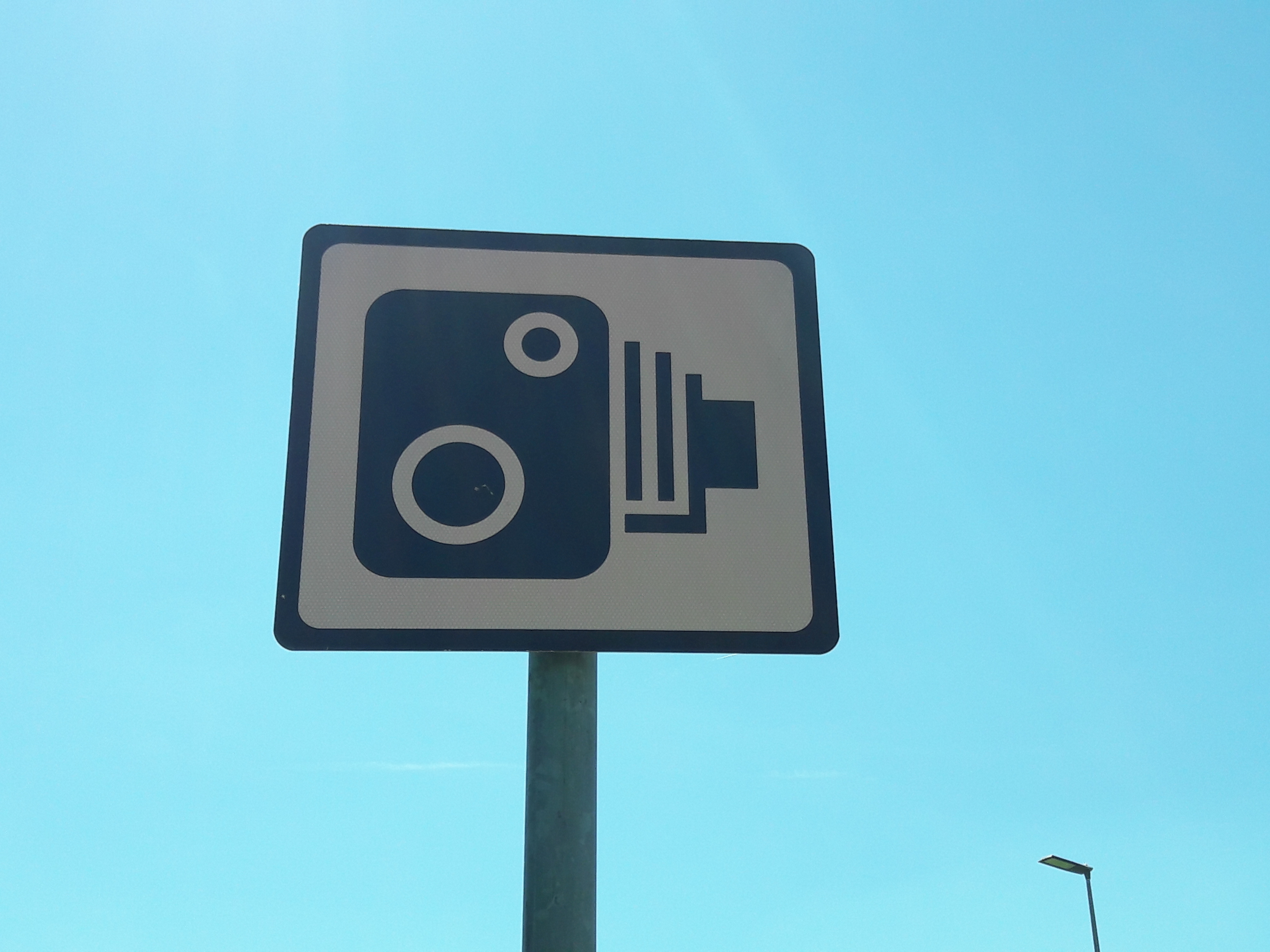 Speed camera sign Ireland