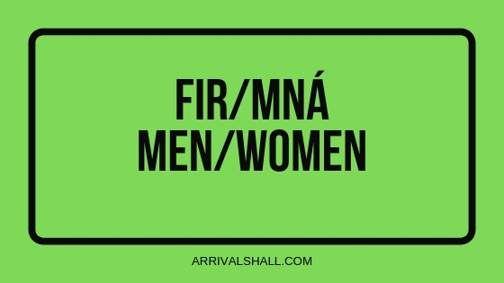 FIR MNÁ toilet sign Ireland