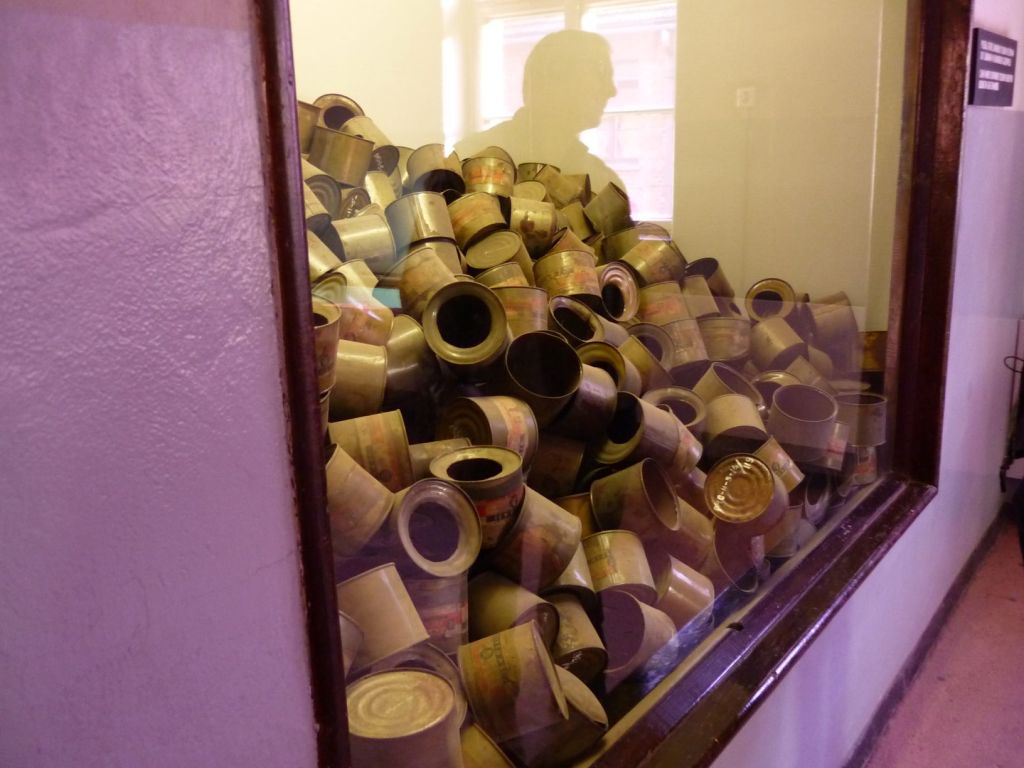Auschwitz empty Zyklon B containers