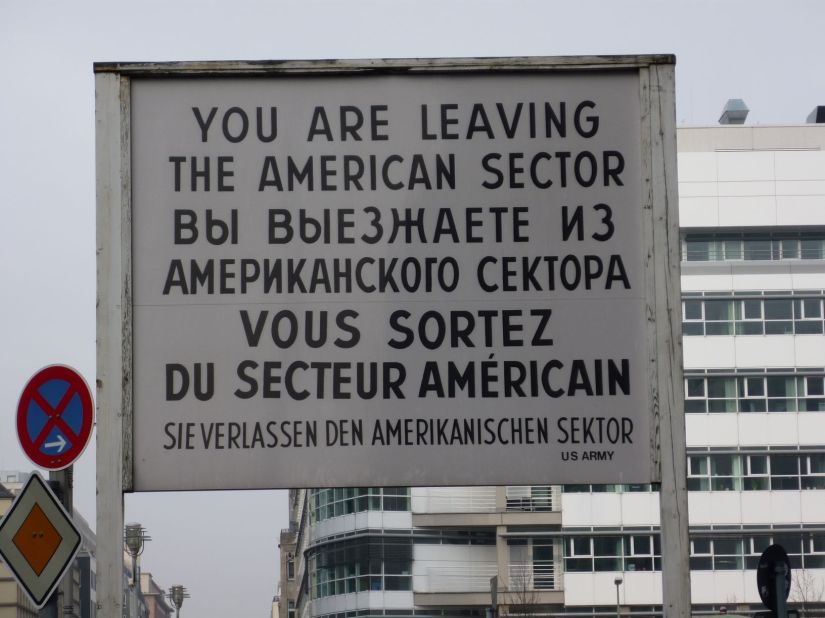 Checkpoint Charlie sign Berlin