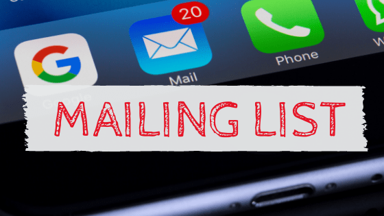 Arrivals Hall Mailing List