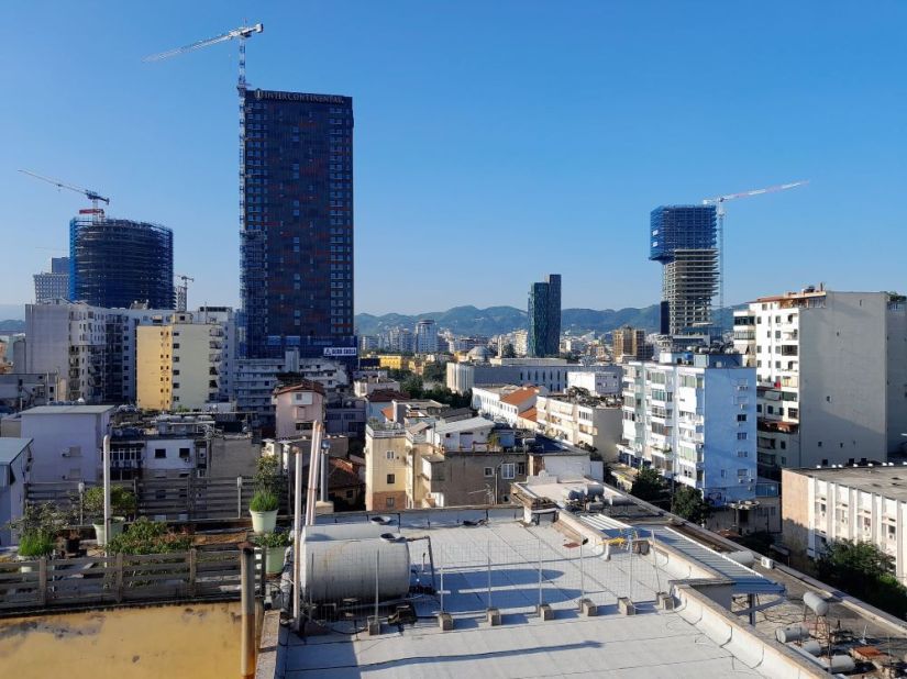 Tirana skyline