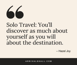 solo travel quote