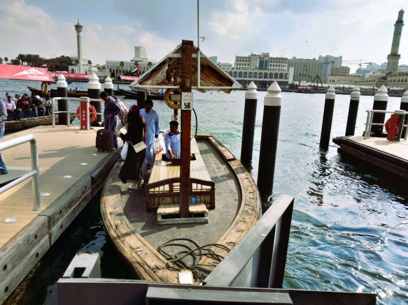 Image of an Abra boat in Dubai.