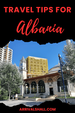 Travel Tips for Albania image on a black background